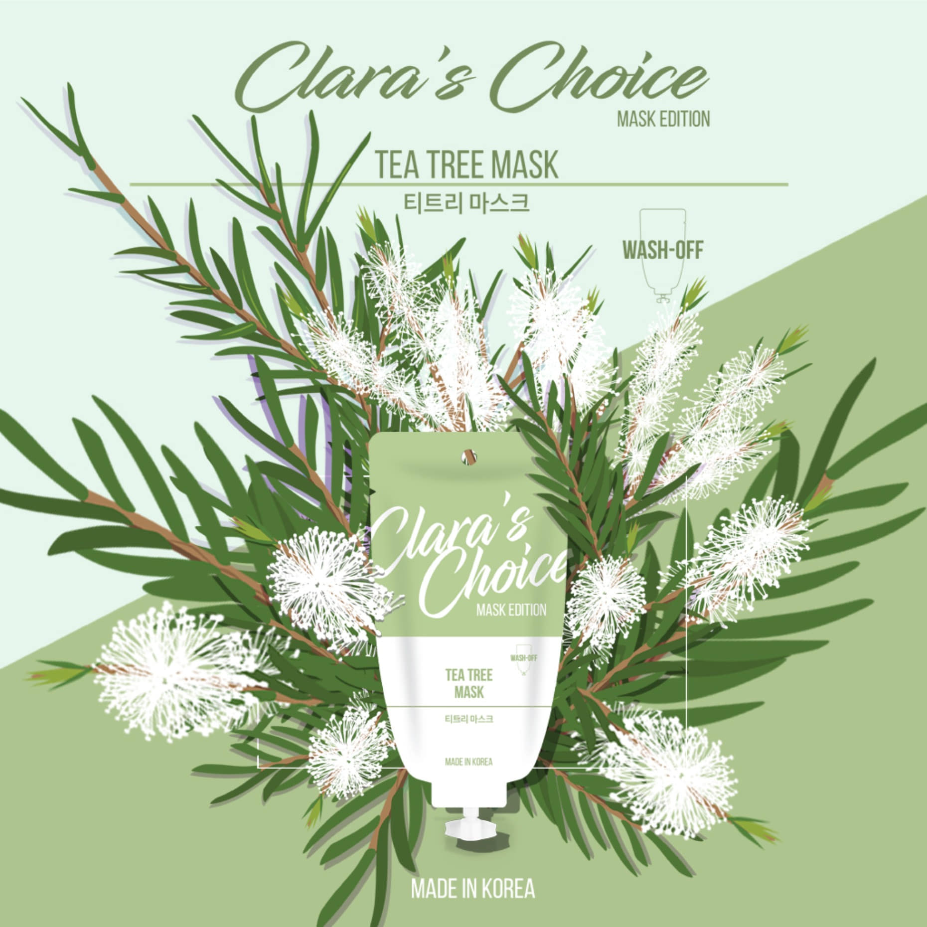 Clara&#039;s Choice TEA TREE WASH-OFF MASK